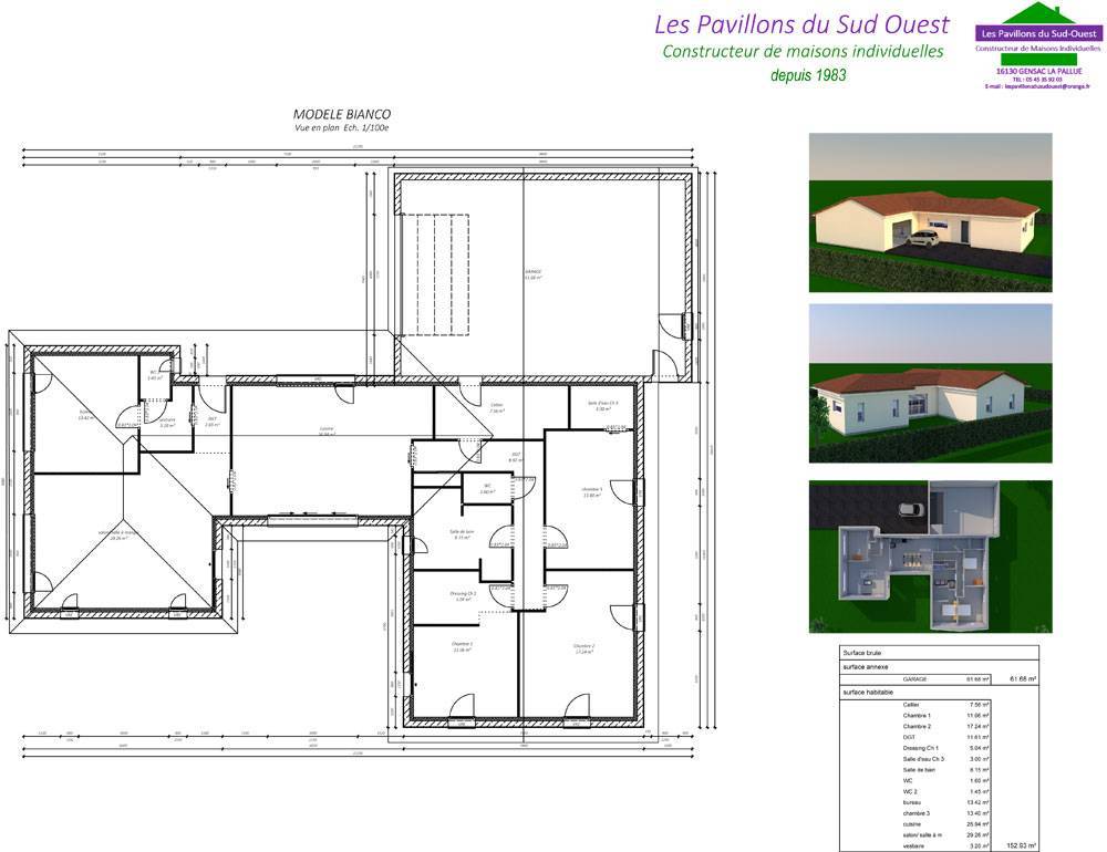 Extension maison à Gensac La Pallue